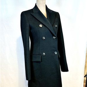 Sportmax Wool Cashmere Blend Women’s Black Coat Max Mara Sport Collection